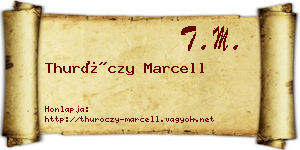 Thuróczy Marcell névjegykártya