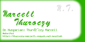 marcell thuroczy business card
